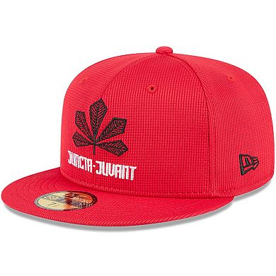 Men's New Era Red Cincinnati Reds City Connect Batting Practice 59FIFTY Fitted Hat