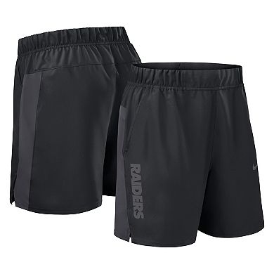 Men's Nike Black Las Vegas Raiders Woven Victory Performance Shorts