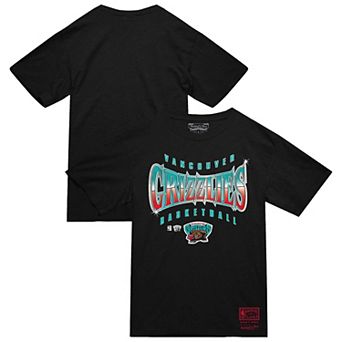 Men's Mitchell & Ness Black Vancouver Grizzlies Worldwide Collection Glow Up T-Shirt