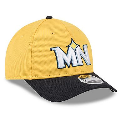 Men's New Era Yellow/Black Minnesota Twins City Connect Batting Practice 9FORTY M-Crown Adjustable Hat