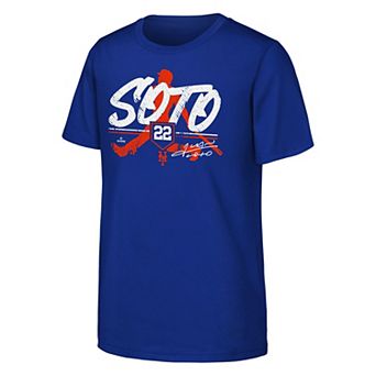 Youth Juan Soto Royal New York Mets Status T-Shirt