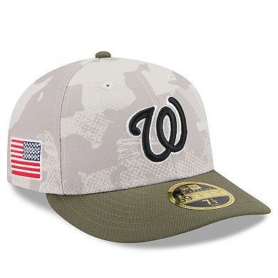 Men's New Era Light Beige/Olive Washington Nationals 2025 Armed Forces Day Low Profile 59FIFTY Fitted Hat