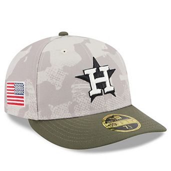 Men's New Era Light Beige/Olive Houston Astros 2025 Armed Forces Day Low Profile 59FIFTY Fitted Hat