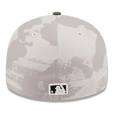 Men's New Era Light Beige/Olive Houston Astros 2025 Armed Forces Day Low Profile 59FIFTY Fitted Hat