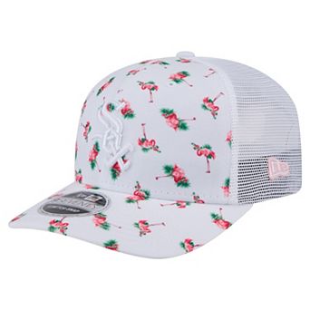 Men's�New Era White Chicago White Sox Flamingo Mesh Back 9SEVENTY Stretch-Snap Hat