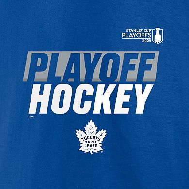 Men's Fanatics Blue Toronto Maple Leafs 2025 Stanley Cup Playoffs Breakout Fleece Pullover Hoodie