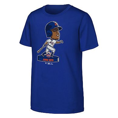 Youth Fanatics Juan Soto Royal New York Mets Bobble Head Player T-Shirt