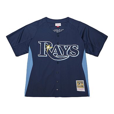 Men's Mitchell & Ness David Price Blue Tampa Bay Rays Authentic Batting Practice Jersey