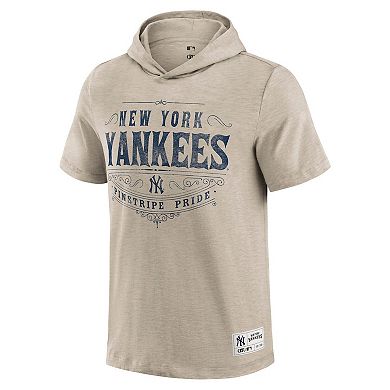 Men's Darius Rucker Collection by Fanatics Tan New York Yankees Hooded T-Shirt
