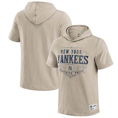 Men's Darius Rucker Collection by Fanatics Tan New York Yankees Hooded T-Shirt