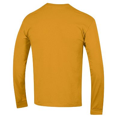Men's Champion Gold Iowa Hawkeyes Basic Arch Long Sleeve T-Shirt
