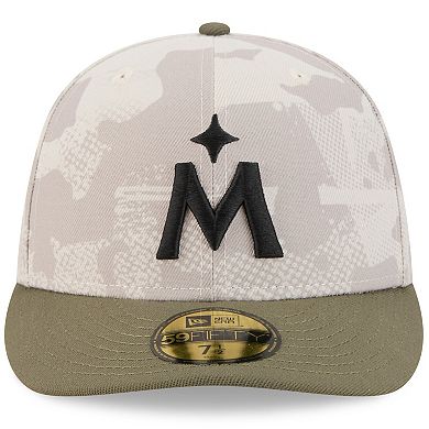 Men's New Era Light Beige/Olive Minnesota Twins 2025 Armed Forces Day 59FIFTY Fitted Hat