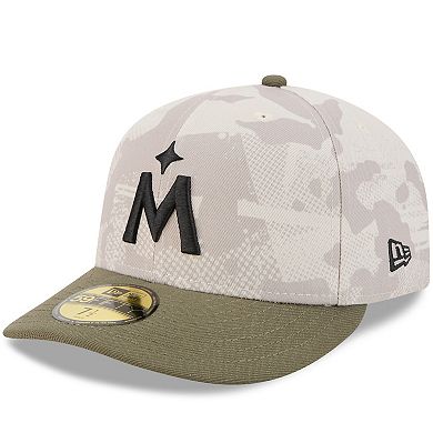 Men's New Era Light Beige/Olive Minnesota Twins 2025 Armed Forces Day 59FIFTY Fitted Hat