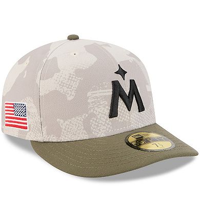Men's New Era Light Beige/Olive Minnesota Twins 2025 Armed Forces Day 59FIFTY Fitted Hat