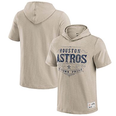 Men's Darius Rucker Collection by Fanatics Tan Houston Astros Hooded T-Shirt