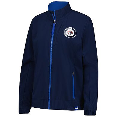 Women's Fanatics Navy Winnipeg Jets Authentic Pro Rink Coaches Full-Zip Jacket