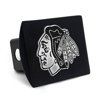 WinCraft Chicago Blackhawks Premium Metal Chrome Logo Universal Hitch Cover