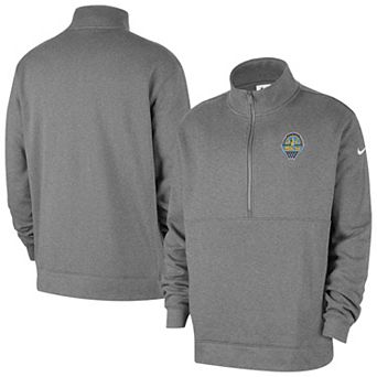 Men's�Nike Heather Gray Chicago Sky React Club Half-Zip Pullover