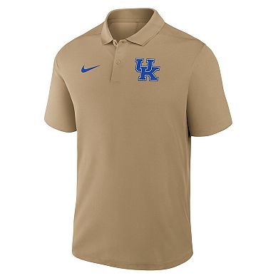 Men's Nike Tan Kentucky Wildcats Primetime Victory Primary Logo Performance Polo
