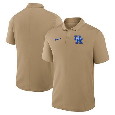Men's Nike Tan Kentucky Wildcats Primetime Victory Primary Logo Performance Polo