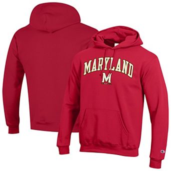 Men's Champion® Red Maryland Terrapins Arch Over Logo Pullover Hoodie