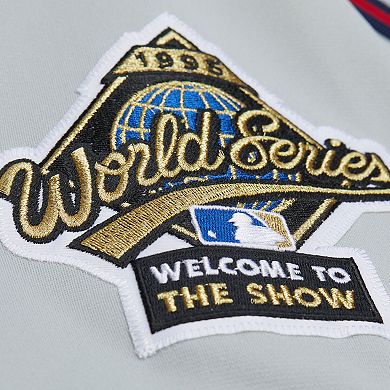 Men's Mitchell & Ness Fred McGriff Gray Atlanta Braves 1995 Throwback Authentic Jersey