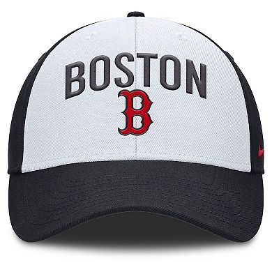 Men's Nike White/Navy Boston Red Sox Club Performance Adjustable Hat