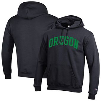 Men's Champion Black Oregon Ducks Basic Arch Fleece Pullover Hoodie