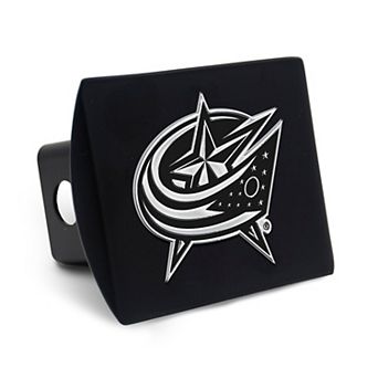 WinCraft Columbus Blue Jackets Premium Metal Chrome Logo Universal Hitch Cover