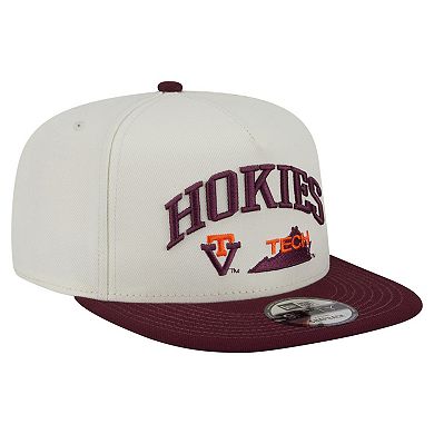 Men's New Era White Virginia Tech Hokies Collegiate 9FIFTY A-Frame Snapback Hat