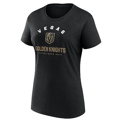 Women's Black Vegas Golden Knights Unrivaled T-Shirt