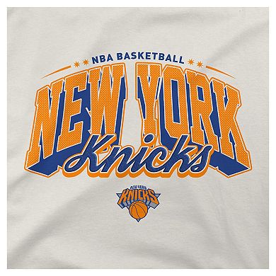 Men's Stadium Essentials Cream New York Knicks Your Way Oversized Urban T-Shirt