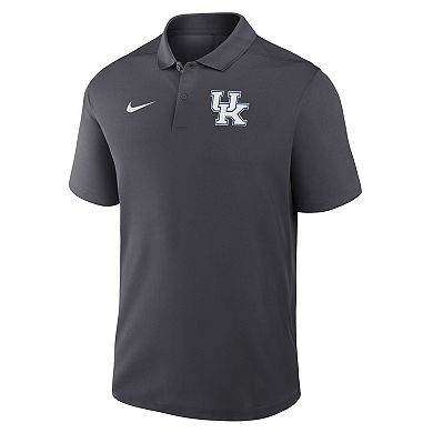 Men's Nike Anthracite Kentucky Wildcats Primetime Victory Primary Logo Performance Polo