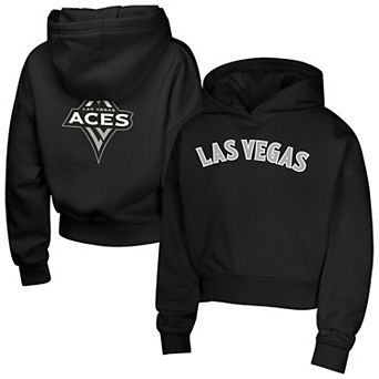 Girls Youth Black Las Vegas Aces Top Closer Fashion Pullover Hoodie