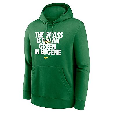 Men's Nike Green Oregon Ducks Grass Is Green Club Fleece Pullover Hoodie
