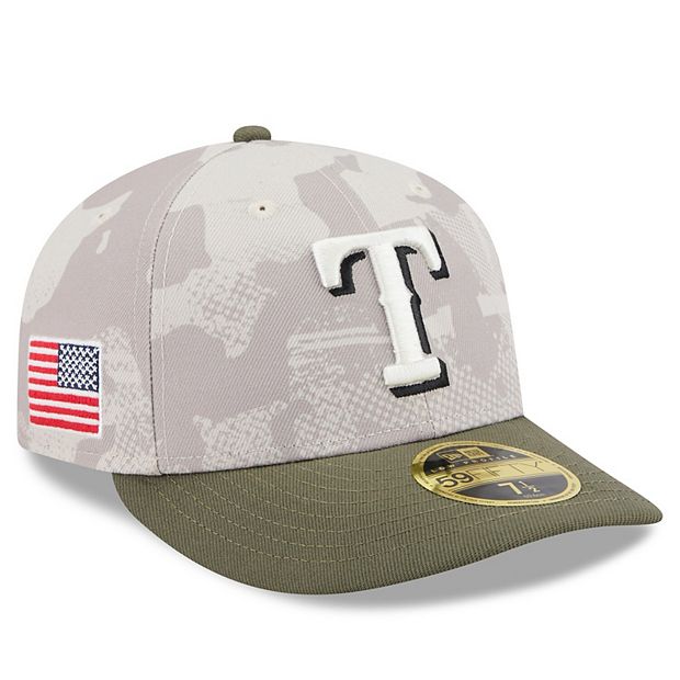 Men's New Era Light Beige/Olive Texas Rangers 2025 Armed Forces