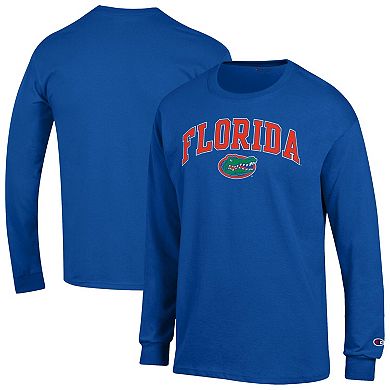 Men's Champion® Royal Florida Gators Arch Over Logo Long Sleeve T-Shirt
