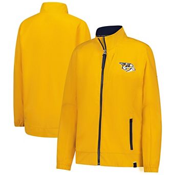 Women's�Fanatics Gold Nashville Predators Authentic Pro Full-Zip Coaches Jacket