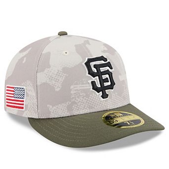 Men's New Era Light Beige/Olive San Francisco Giants 2025 Armed Forces Day Low Profile 59FIFTY Fitted Hat