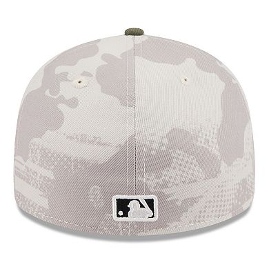 Men's New Era Light Beige/Olive San Francisco Giants 2025 Armed Forces Day Low Profile 59FIFTY Fitted Hat