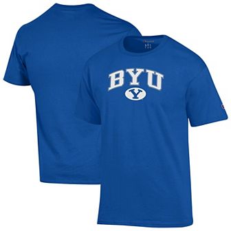 Men's Champion® Royal BYU Cougars Arched Logo T-Shirt