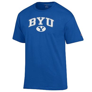 Men's Champion® Royal BYU Cougars Arched Logo T-Shirt