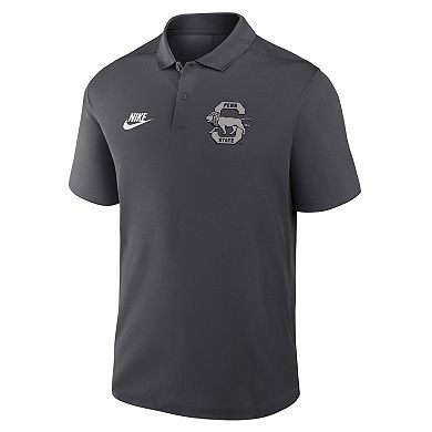 Men's Nike Anthracite Penn State Nittany Lions Primetime Victory Legacy Vault Logo Performance Polo