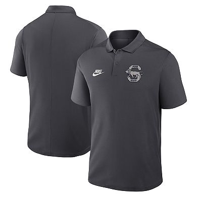 Men's Nike Anthracite Penn State Nittany Lions Primetime Victory Legacy Vault Logo Performance Polo