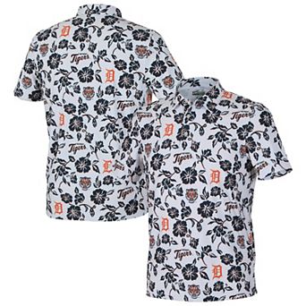 Men's�Reyn Spooner White Detroit Tigers Pua Performance Polo