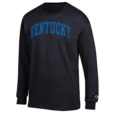 Men's Champion Black Kentucky Wildcats Basic Arch Long Sleeve T-Shirt
