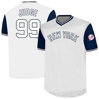 Men's�Profile Aaron Judge White New York Yankees Big & Tall Name & Number Birdeye V-Neck T-Shirt