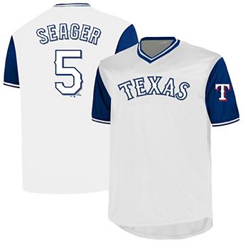 Men's�Profile Corey Seager White Texas Rangers Big & Tall Name & Number Birdeye V-Neck T-Shirt
