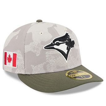Men's New Era Light Beige/Olive Toronto Blue Jays 2025 Armed Forces Day Low Profile 59FIFTY Fitted Hat