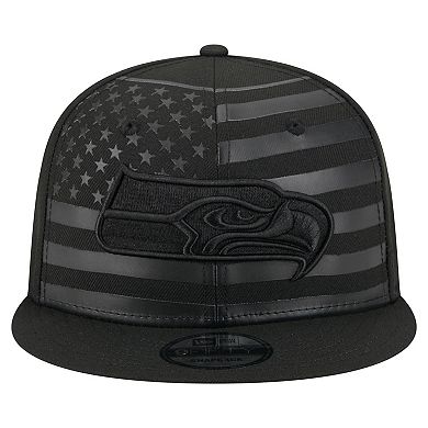 Men's New Era Black Seattle Seahawks Independent 9FIFTY Snapback Hat